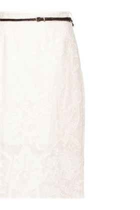 Cream white ramie/linen woman skirt ZIMMERMANN | 1141SSS242CREAM