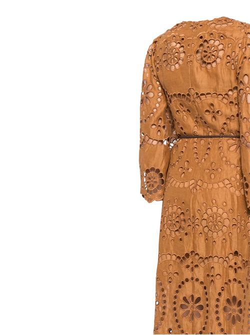 Pop Embroidered Midi Dress Zimmermann | 1444DSS244TAN