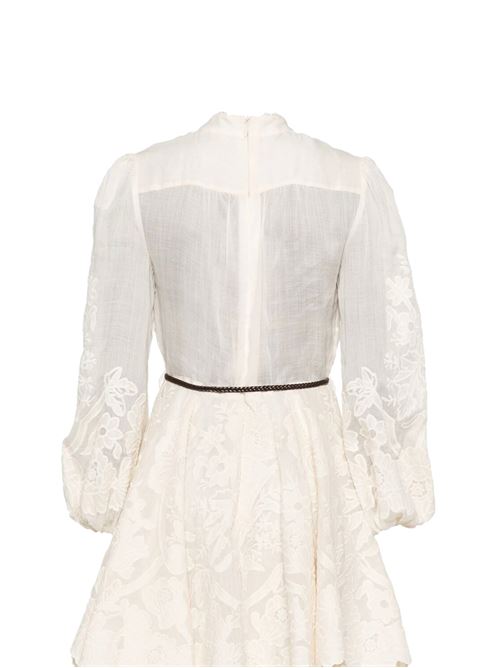 Ottie Embroidered Mini Dress Zimmermann | 1445DSS242CREAM