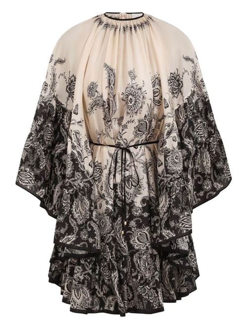 abito con volant e stampa paisley ZIMMERMANN | 3420DSS251CRMBLKFLO