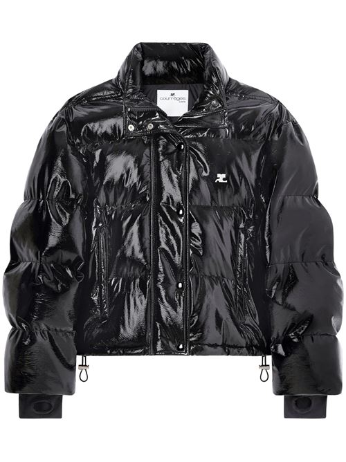 Piumino con stampa logo in vinile COURREGES | 323CMA106VY00169999
