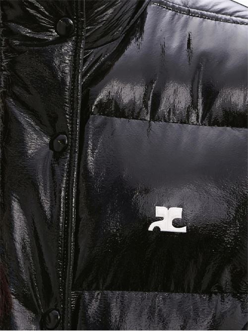 Piumino con stampa logo in vinile COURREGES | 323CMA106VY00169999