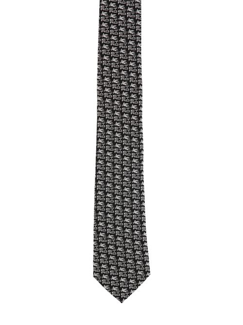 logo-jacquard silk tie Etro | 1055030051