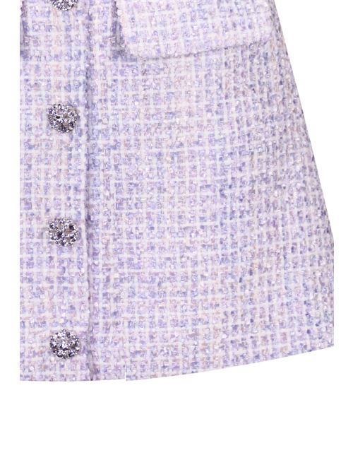 Boucle high-waisted mini skirt SELF-PORTRAIT | SS23-019SKPURPLE