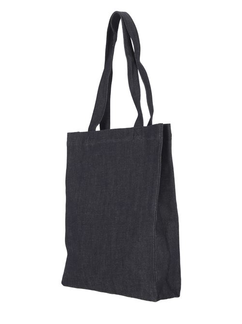 Indigo blue cotton blend logo denim tote bag A.P.C. | COCSXM61445IAI