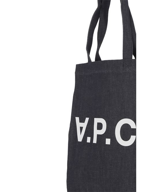 Borsa tote in denim con logo A.P.C. | COCSXM61445IAI