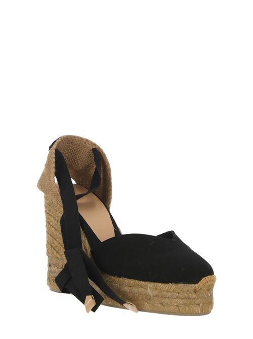 Sandali con zeppa Chiara beige/nero Castaner | 021458100