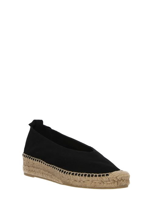 Black raffia/leather Karenina ankle-tie espadrilles Castaner | 022236100