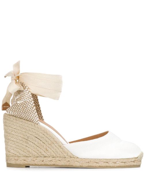 Espadrillas Carina bianche con zeppa Castaner | 020962200