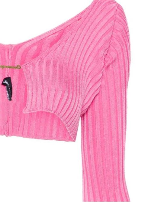 Hot pink ribbed knit Jacquemus | 213KN1082190434