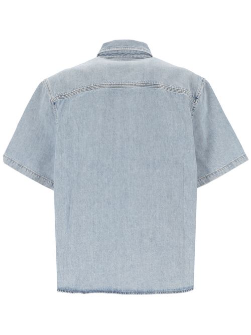 Tomorrow blue organic cotton man shirt AGOLDE | A40111136TMRRW