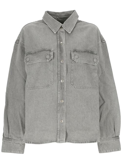 Grey cotton twill man jacket AGOLDE | A72991656RIAN