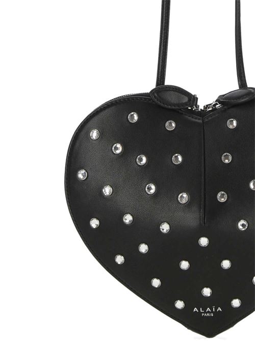 Borsa a forma di cuore con strass Alaia | AA1P003CA287999