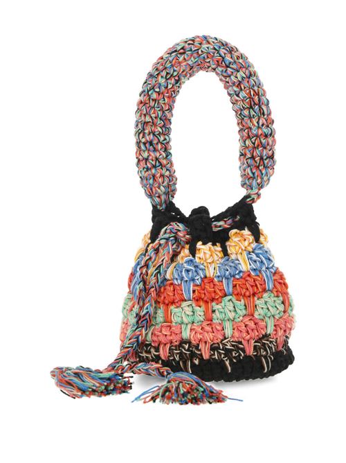 crochet knitted bucket bag Alanui | LWMY003R24KNI0018400