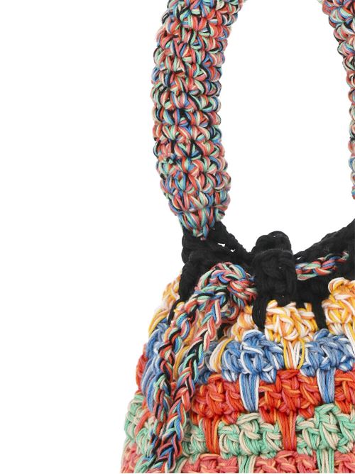 crochet knitted bucket bag Alanui | LWMY003R24KNI0018400