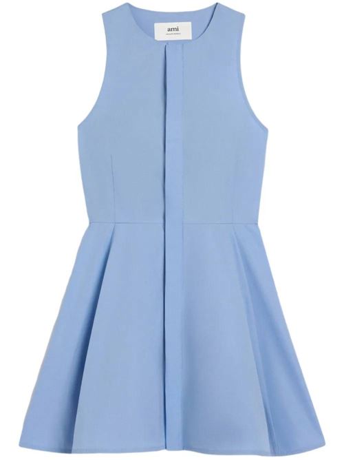 alice blue cotton round neck sleeveless Ami | FDR116.CO0063484