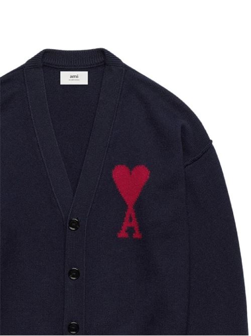 Wool Plain Logo Designers Cardigans Ami | UKC006.0184005