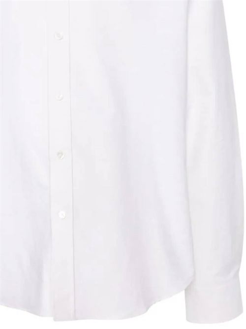 white cotton canvas signature Ami Ami | USH160.CO0031193