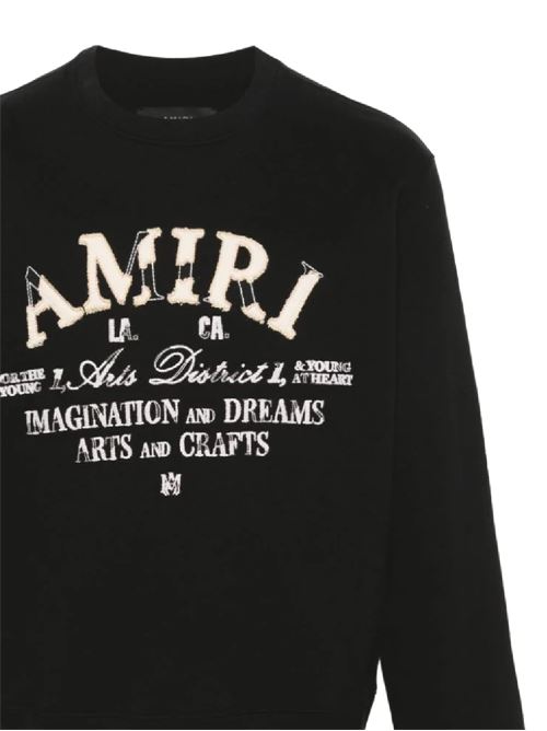 Distressed Arts District cotton sweatshirt AMIRI | AMJYCW1001BLACK