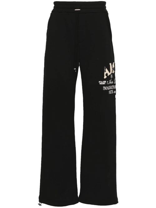 Pantaloni sportivi a gamba ampia con ricamo AMIRI | AMJYSP1001BLACK