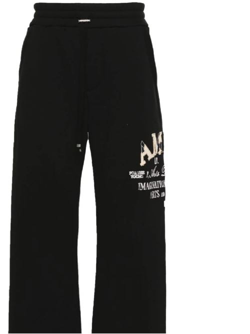 Logo-embroidered wide-leg track pants AMIRI | AMJYSP1001BLACK