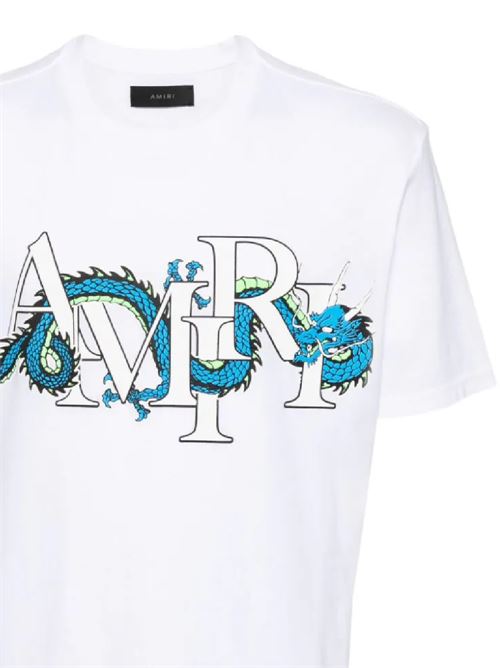 T-shirt in jersey di cotone AMIRI | AMJYTE1004WHITE