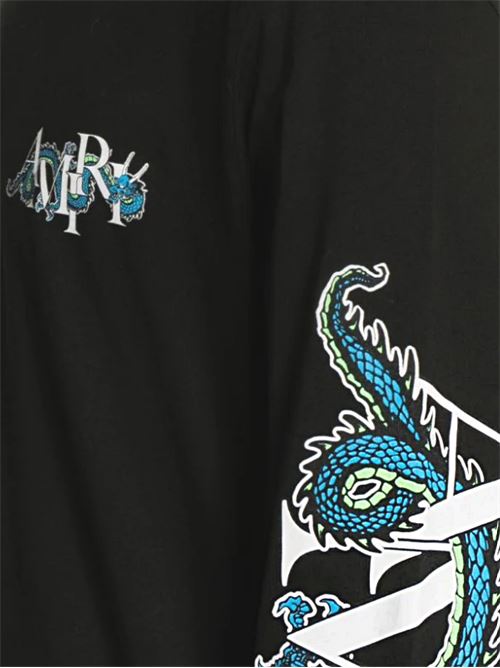 T-shirt con stampa Dragon AMIRI | AMJYTE1005BLACK