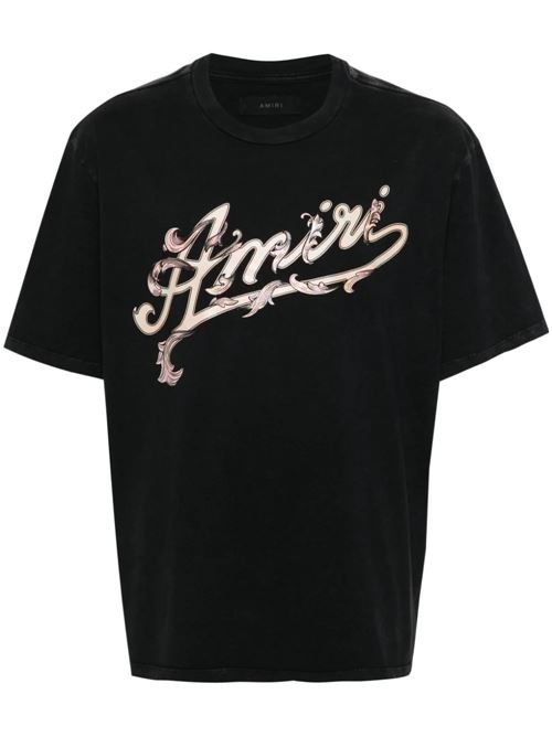 T-shirt in cotone con logo AMIRI | AMJYTE1013BLACK