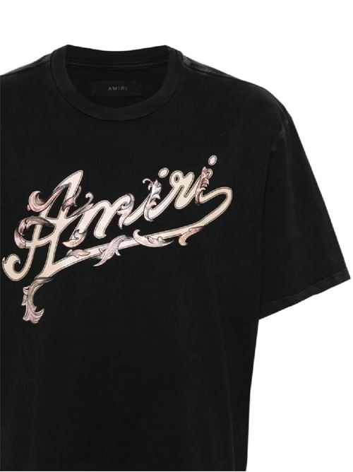 T-shirt in cotone con logo AMIRI | AMJYTE1013BLACK