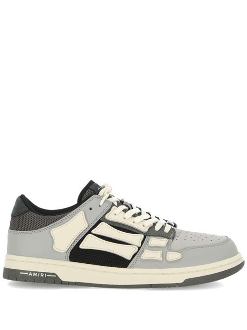 Grey/white calf leather panelled design sneaker AMIRI | PS24MFS001GREY