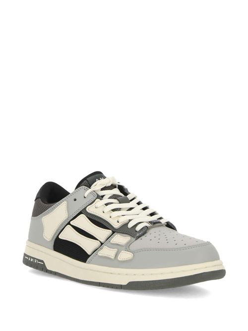 Grey/white calf leather panelled design sneaker AMIRI | PS24MFS001GREY