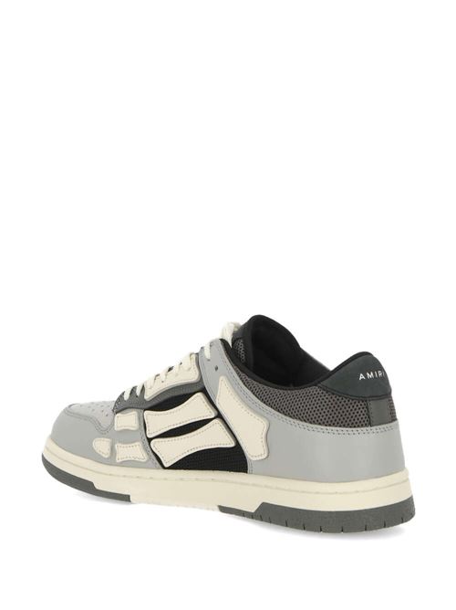 Grey/white calf leather panelled design sneaker AMIRI | PS24MFS001GREY