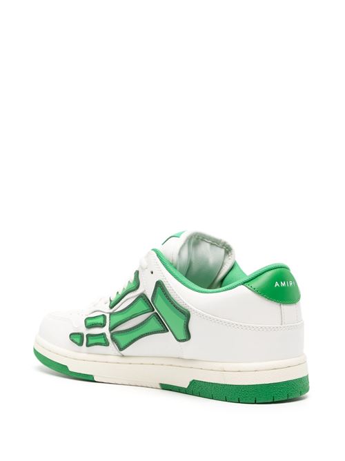 White/green calf leather sneakers AMIRI | PS24MFS005GREEN