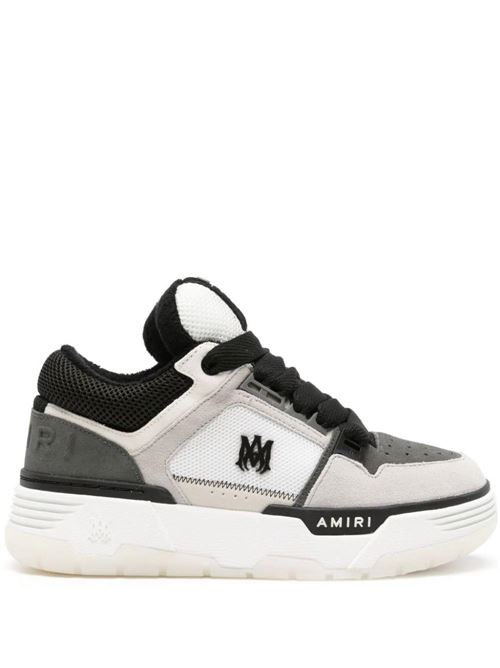 White/multicolour calf suede sneakers AMIRI | PS24MFS016BLACK