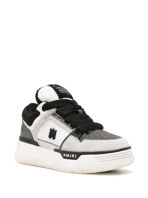 White/multicolour calf suede sneakers AMIRI | PS24MFS016BLACK