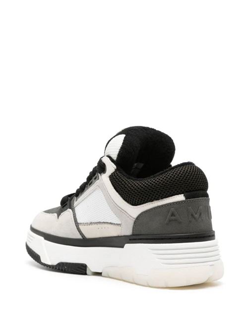 White/multicolour calf suede sneakers AMIRI | PS24MFS016BLACK