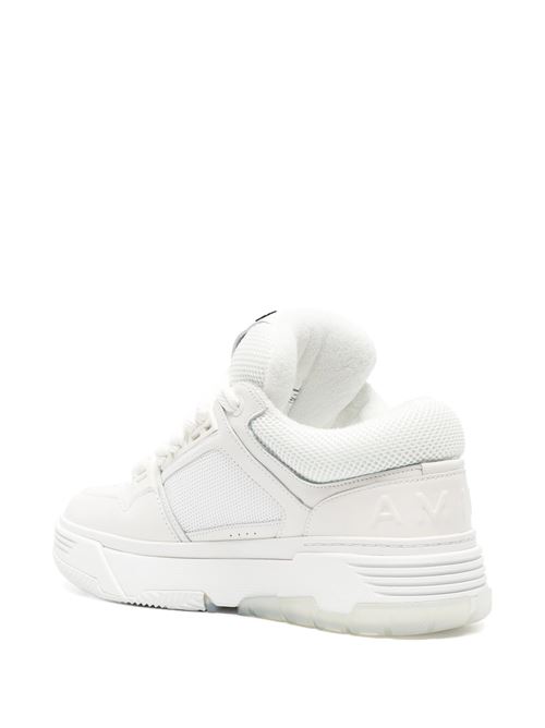 Sneakers con marchio dettaglio traforato logo applicato sul lato AMIRI | PS24MFS017WHITE