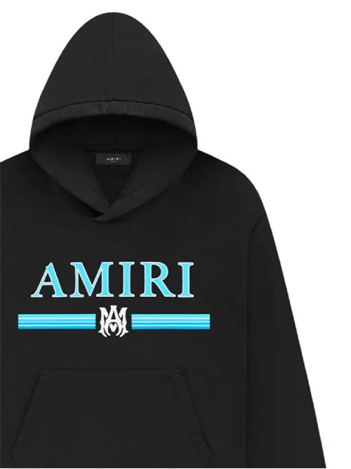 AMIRI hoodie, blue, black logo print AMIRI | PS24MJL008BLACK