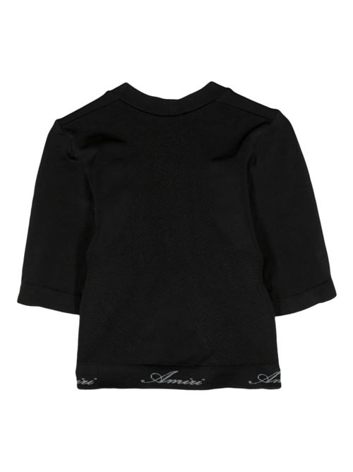 T-shirt crop con stampa AMIRI | PS24WKS013BLACK