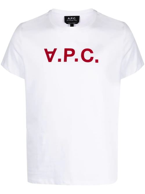 T-shirt con stampa del logo A.P.C. | COBQXH26943TAB