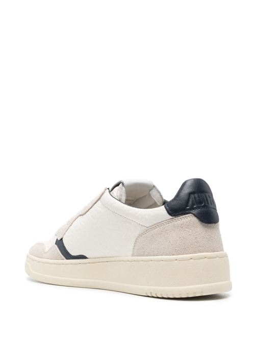 Sneaker bianca/beige/blu notte Autry | AULMHE02WHT/SAND/SP