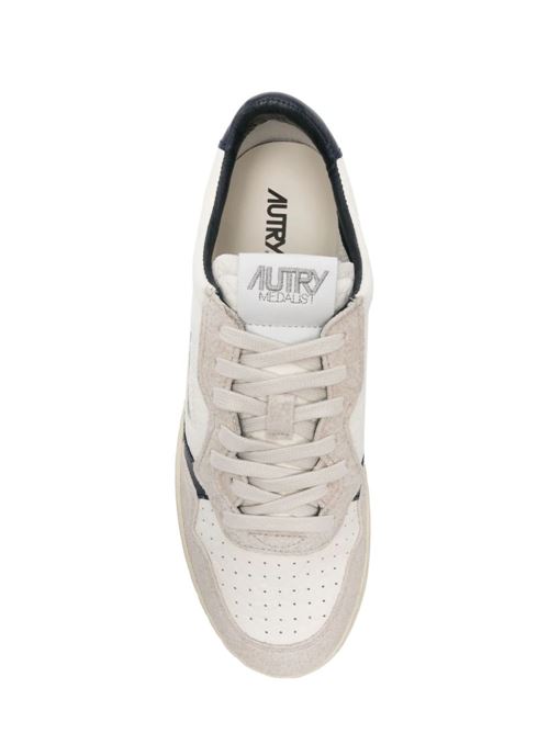 White/beige/midnight blue snekaers Autry | AULMHE02WHT/SAND/SP