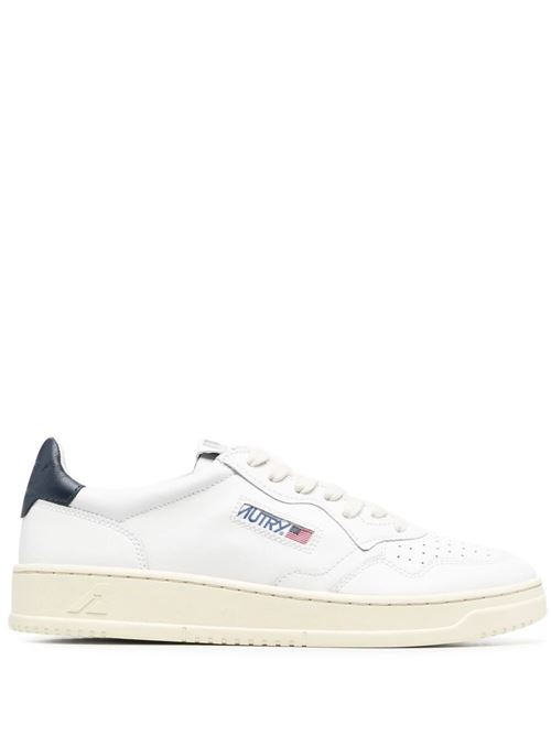 Sneakers con toppa con logo in pelle Autry | AULMLL12WHT/SPACE