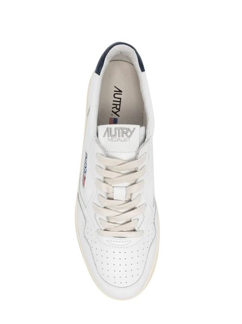 Sneakers con toppa con logo in pelle Autry | AULMLL12WHT/SPACE