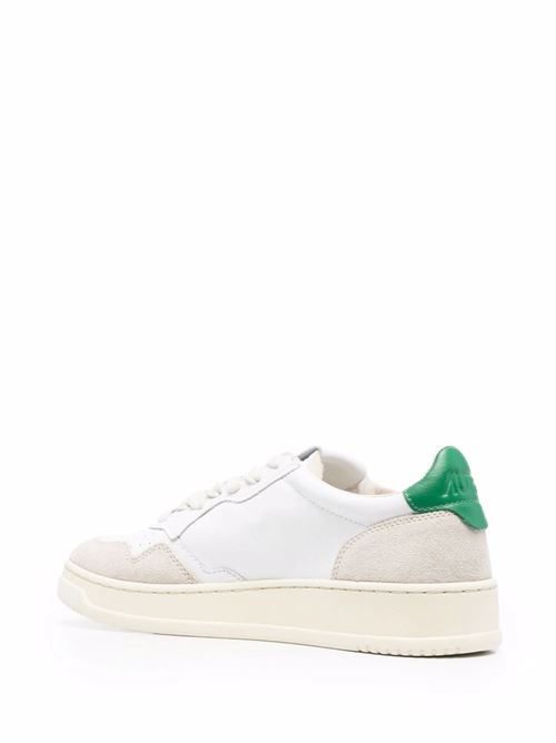 White/off-white/green sneaker Autry | AULMLS23WHT/AMAZ