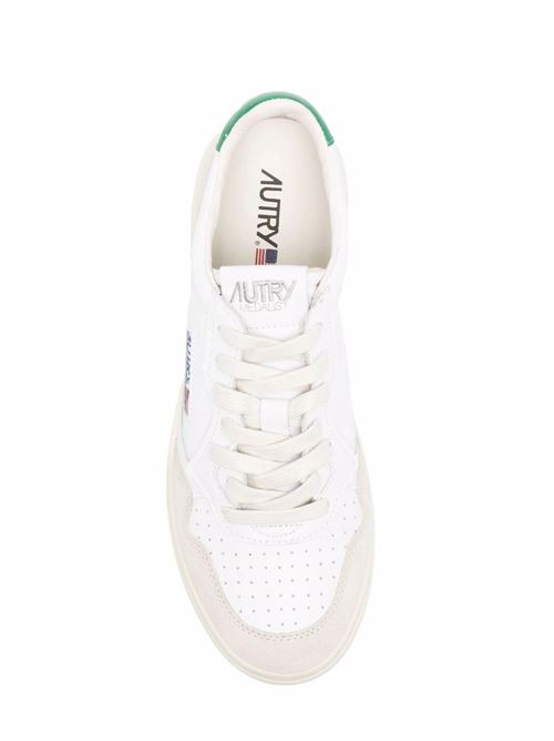 White/off-white/green sneaker Autry | AULMLS23WHT/AMAZ