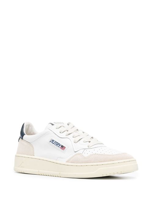 Sneaker con pannello scamosciato bianco/blu/grigio AUTRY | AULMLS28WHT/BLUE