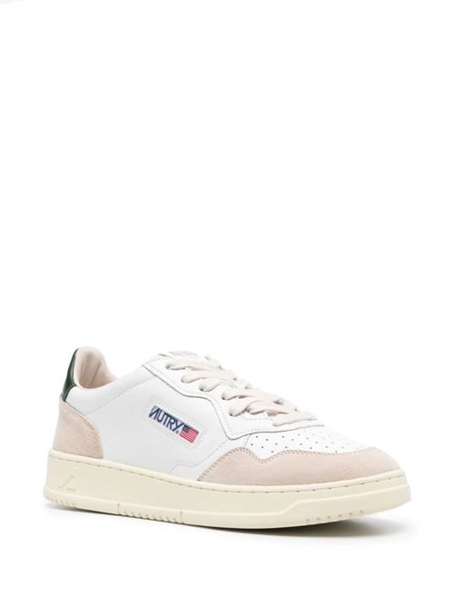 Sneaker in pelle con pannelli Autry | AULMLS56WHT/MOUNT