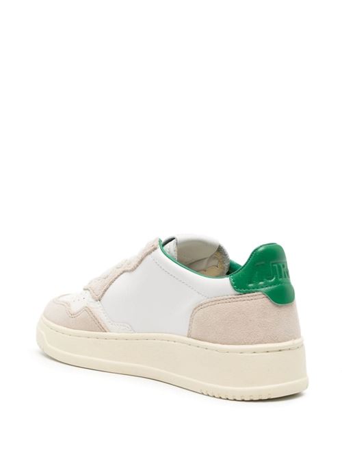 Sneaker con dettgli verdi Autry | AULMVY03WHT/SND/AMZ