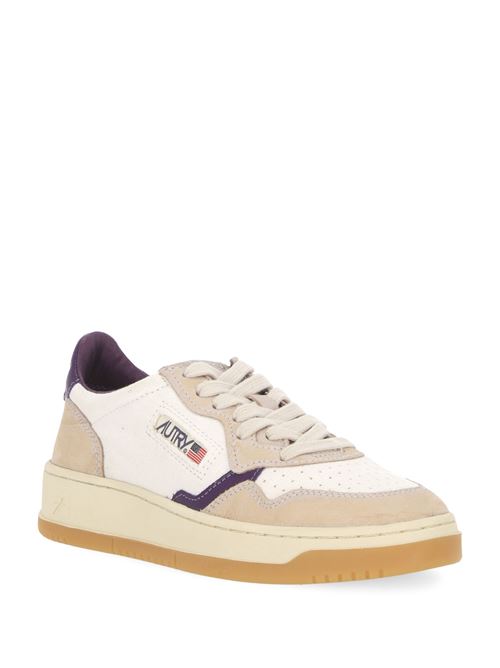 Sneakers MEDALIST-LOW AULW-DS04 da uomo Autry | AULWDS04WHT/PRPLAK